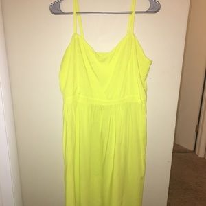 XL neon yellow sun dress